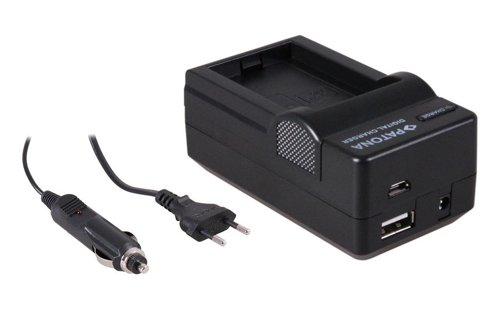 PATONA 4in1 Ladegerät für Canon BP110 BP-110 Legria HFR21 HFR20 HF-R20