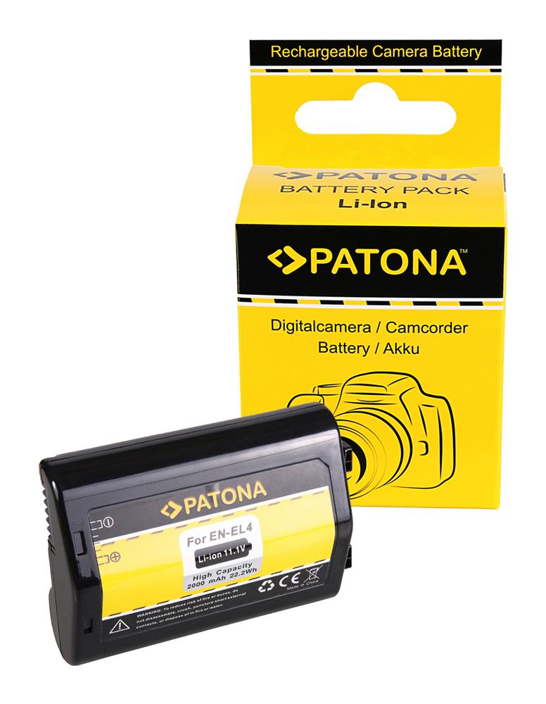 PATONA Akku für Nikon EN-EL4 EN-EL4a D2H D2Hs D2X D2Xs D3 D3X F6