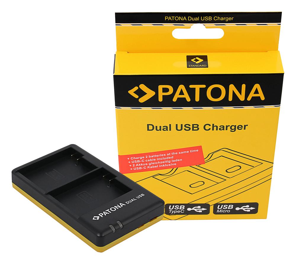 PATONA Dual Schnell-Ladegerät für Nikon EN-EL15 ENEL15 inkl. USB-C Kabel PATONA Dual Schnell-Ladegerät für Nikon EN-EL15 ENEL15 inkl. USB-C Kabel