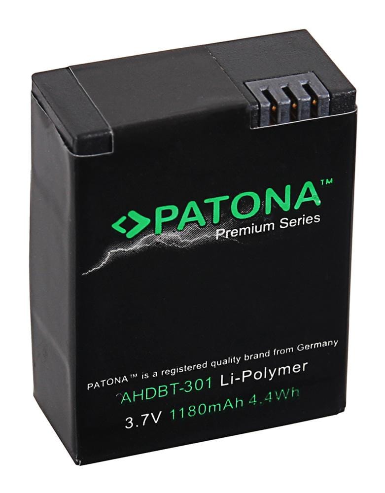 PATONA Premium Akku für GoPro HD Hero 3+ AHDBT302 AHDBT301 AHDBT201 PATONA Premium Akku für GoPro HD Hero 3+ AHDBT302 AHDBT301 AHDBT201