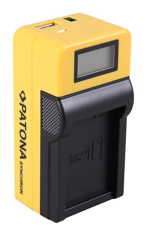 PATONA Synchron USB Ladegerät für Samsung BP90A IABP90A mit LCD-Display