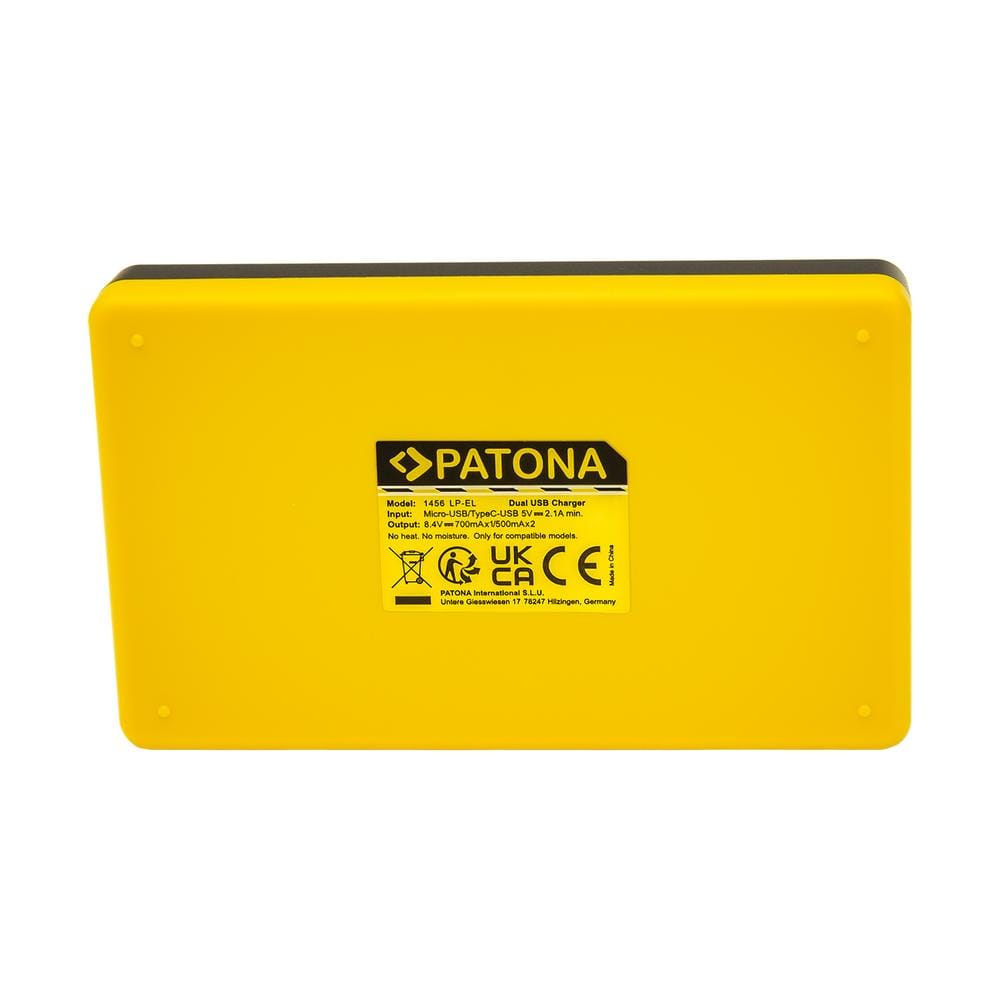 PATONA Dual Schnell-Ladegerät für Canon Speedlite EL-1 EL-5 inkl. USB-C Kabel PATONA Dual Schnell-Ladegerät für Canon Speedlite EL-1 EL-5 inkl. USB-C Kabel