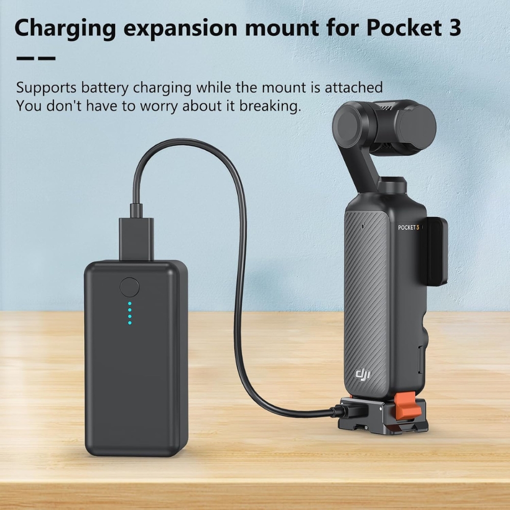 Adapter für DJI Osmo Pocket 3 - 4-in-1 Metallbasis mit Typ-C 1/4-Zoll-Gewinde