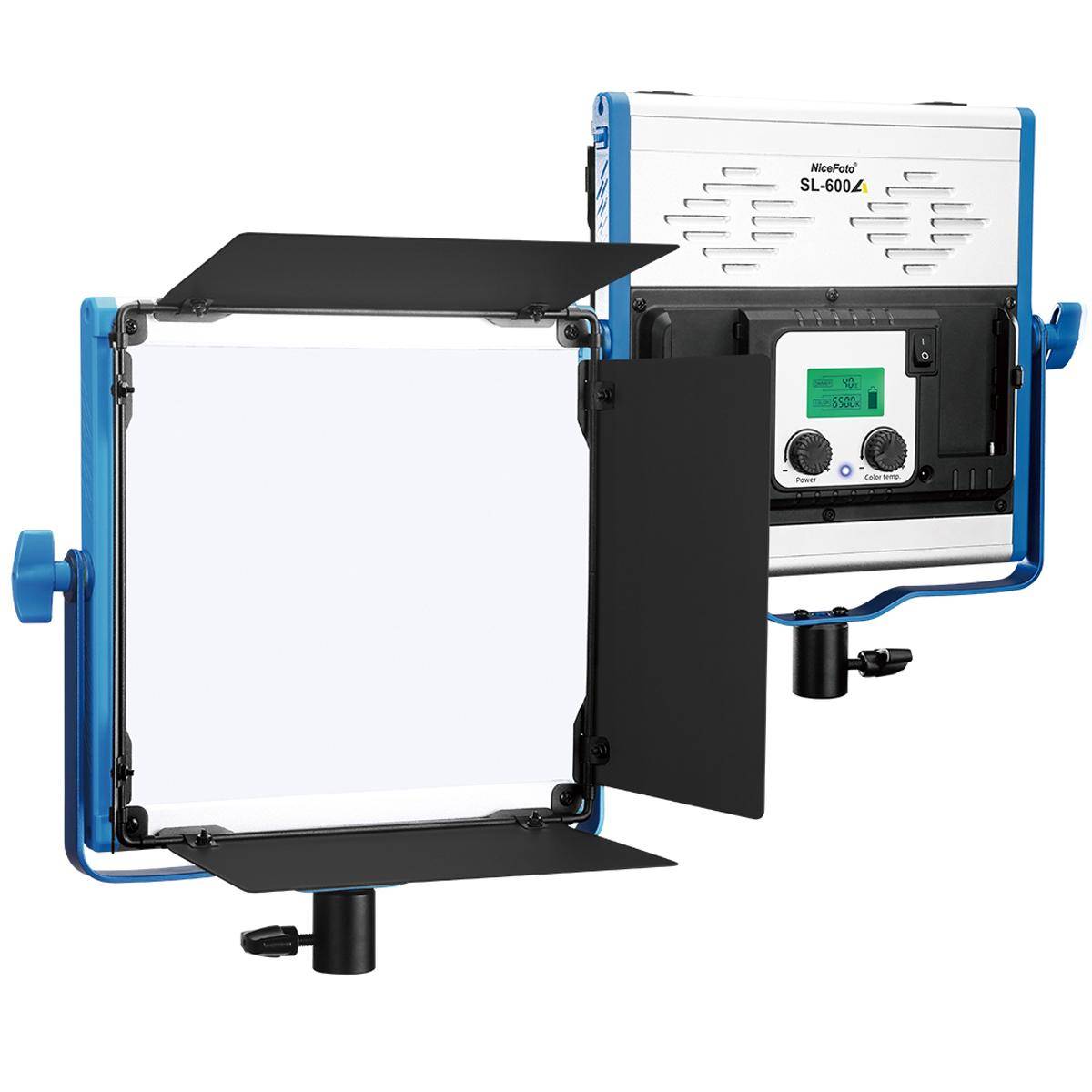 Professionelle LED-Videoleuchte mit App Steuerung und Stativ ColorGlow Pro 600