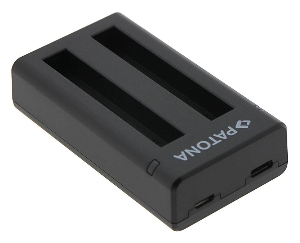 PATONA Dual Ladegerät für Insta360 One X2 360° Cam inkl. Micro-USB Kabel