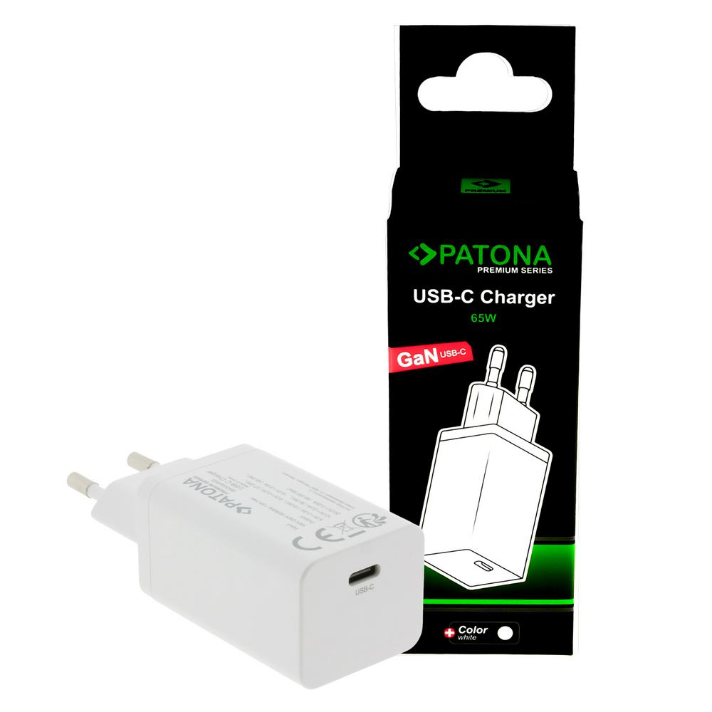 PATONA Premium GaN PD65W Adapter weiß 1x USB-C PD3.0 QC3.0