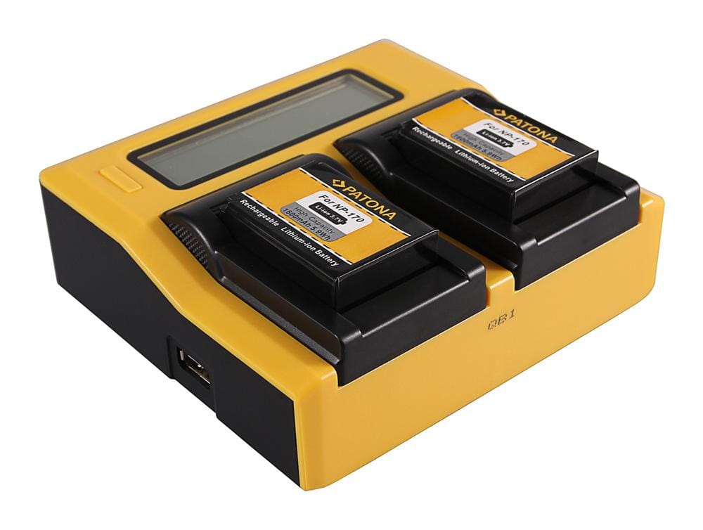 PATONA Dual LCD USB Ladegerät für Aiptek Ordro NP-170 084-07042L-062 AHD 2 AHD H23 CB-170 Ordro PATONA Dual LCD USB Ladegerät für Aiptek Ordro NP-170 084-07042L-062 AHD 2 AHD H23 CB-170 Ordro