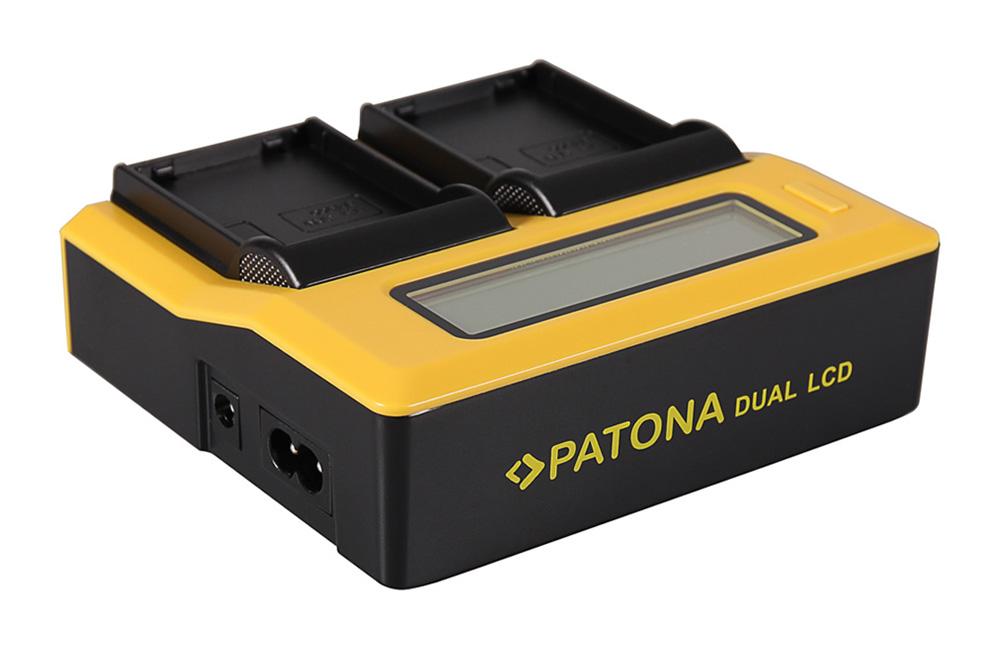 PATONA Dual LCD USB Ladegerät für Samsung BP1900 BP-1900 EDBP1900 ED-BP-1900