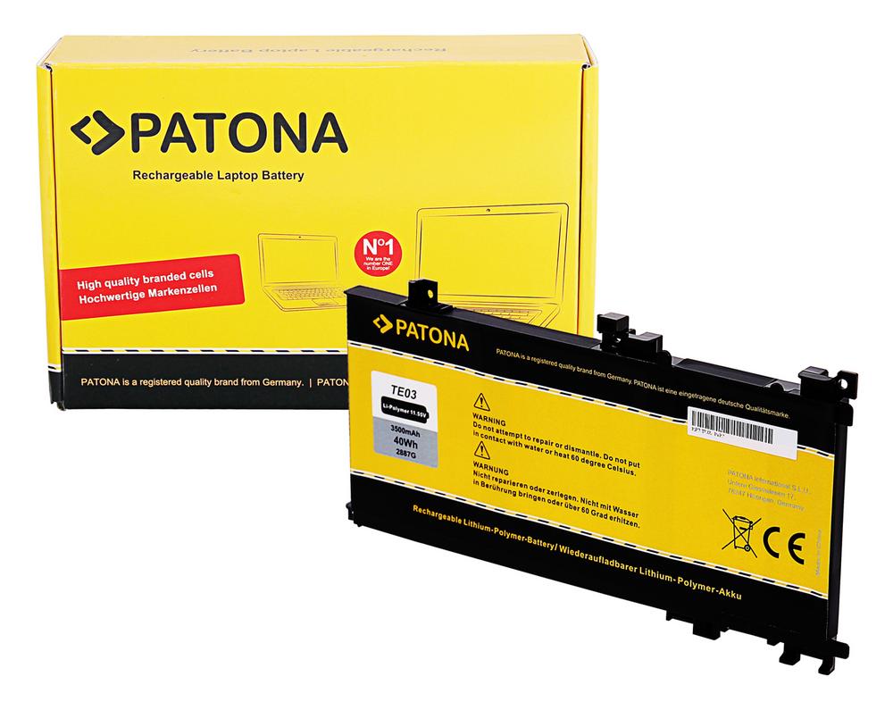 PATONA Akku für HP TPN-Q173 15-ax bc – kompatibel mit Serie TE03 TE03XL 849570 849570-541 849910-850 905277-001 HSTNN-UB7A HSTNN-OB7T