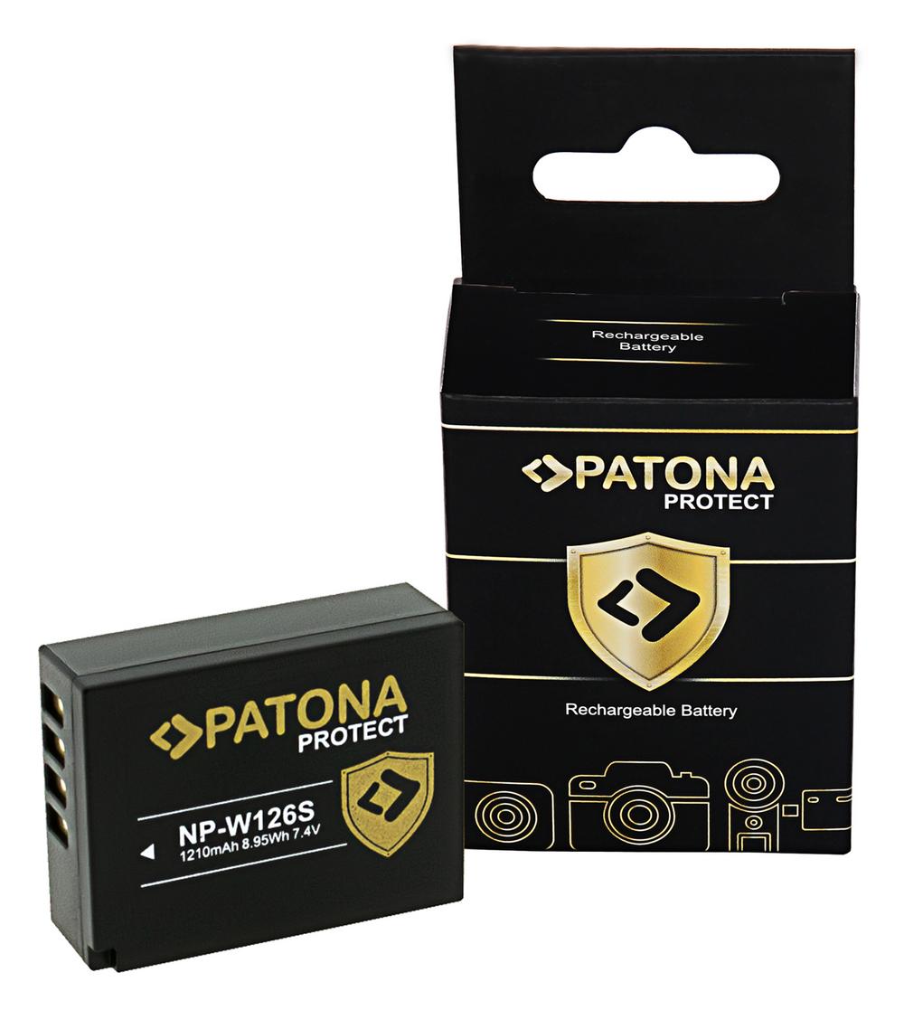 PATONA PROTECT Akku für Fuji X‑T3 VPB‑XT3 NP‑W126S HS33 EXR Fujifilm Finepix Pro 1 HS30