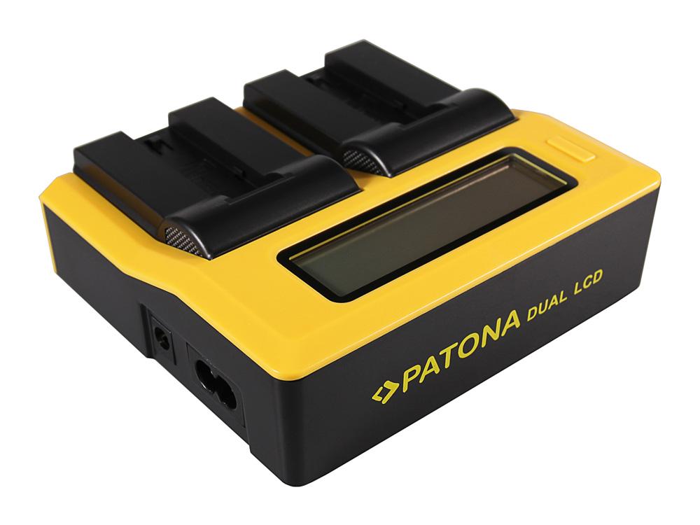 PATONA Dual LCD USB Ladegerät für Konica Minolta Samsung NP-700 Dimage DGX50K DG-X50-K DGX50R