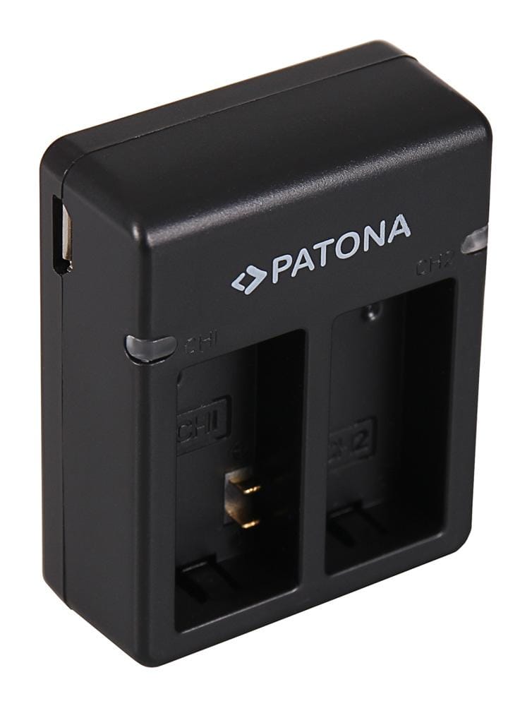 PATONA USB Dual Ladegerät für GoPro Hero 3 AHDBT-301 inkl. Micro-USB Kabel