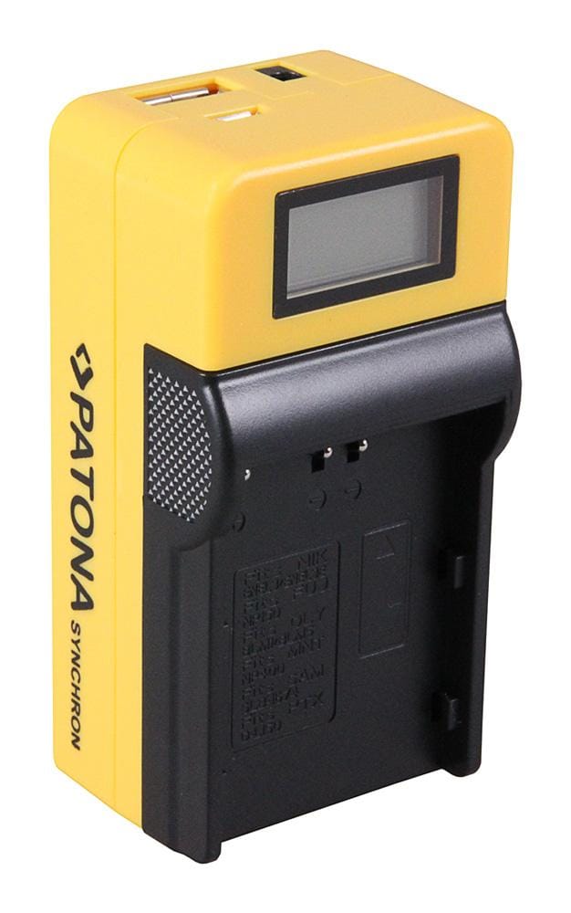 PATONA Synchron USB Ladegerät für Konica Minolta NP400 mit LCD-Display PATONA Synchron USB Ladegerät für Konica Minolta NP400 mit LCD-Display