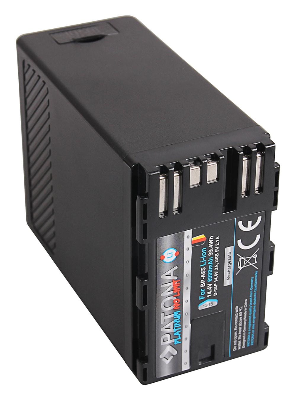 PATONA Platinum Akku für Canon BP-A65 A60 A30 EOS C200 C300 Mark II XF705 D-Tap USB-Output