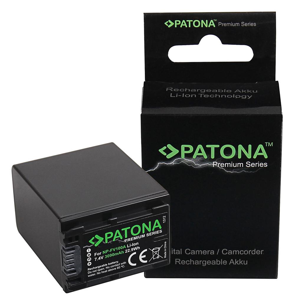 PATONA Premium Akku für Sony NP-FV100 FDR-AX40 FDR-AX45 FDR-CX680 NEX-VG30 PATONA Premium Akku für Sony NP-FV100 FDR-AX40 FDR-AX45 FDR-CX680 NEX-VG30