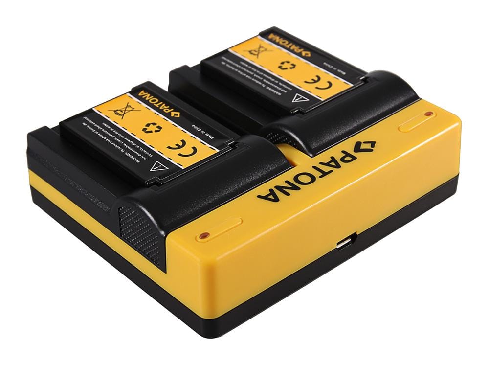 PATONA Dual Ladegerät für Oregon ICP103446 Scientific ATC9K inkl. Micro-USB Kabel