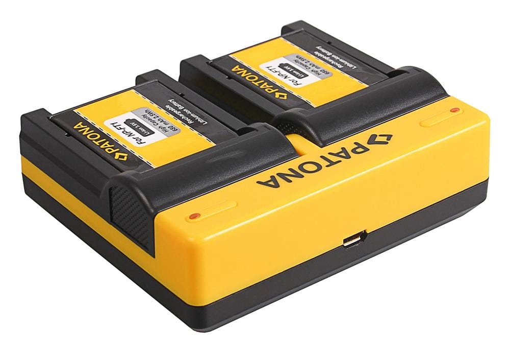 PATONA Dual Ladegerät für Sony NP-FT1 NP-FR1 DSC-T1 DSC-T3 DSC-T5 DSC-T9 DSC-T10 L1 DSC-T33 DSC-T11