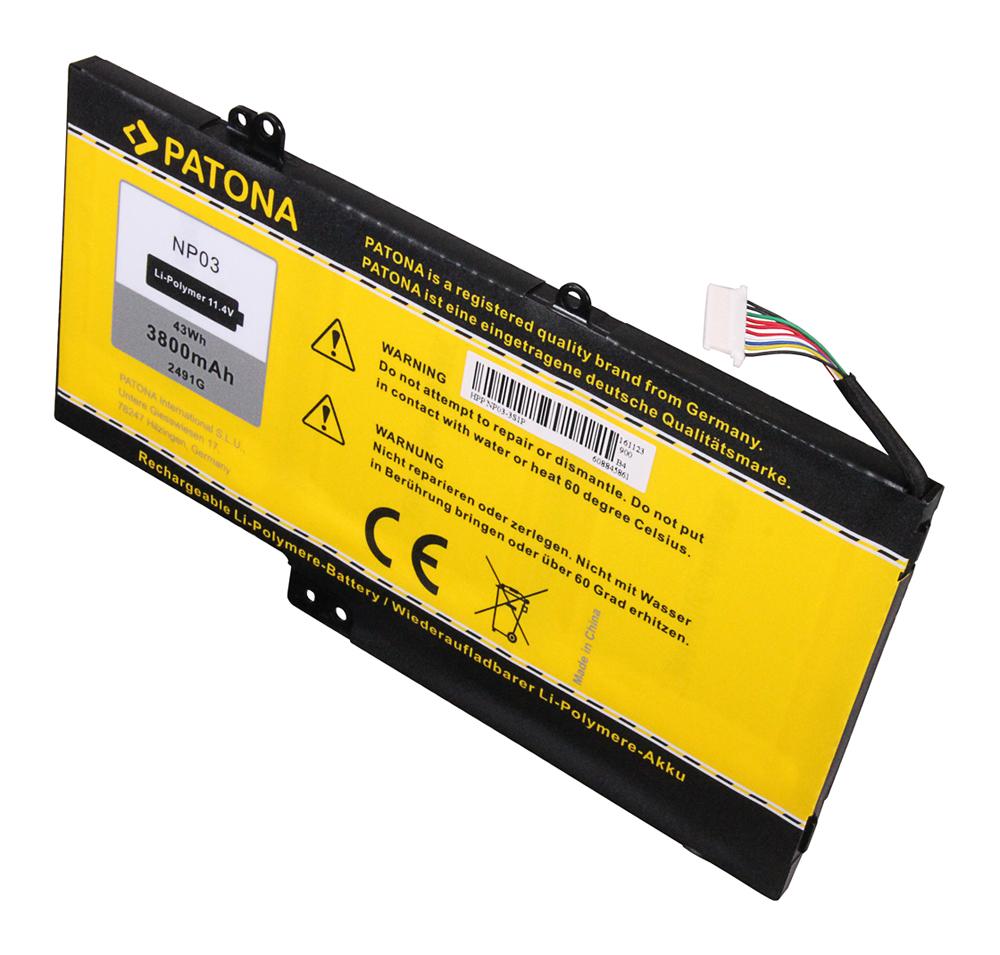 PATONA Akku für HP NP03 Pavilion 13 13-A010DX X360 760944-421 HSTNN-LB6L NP