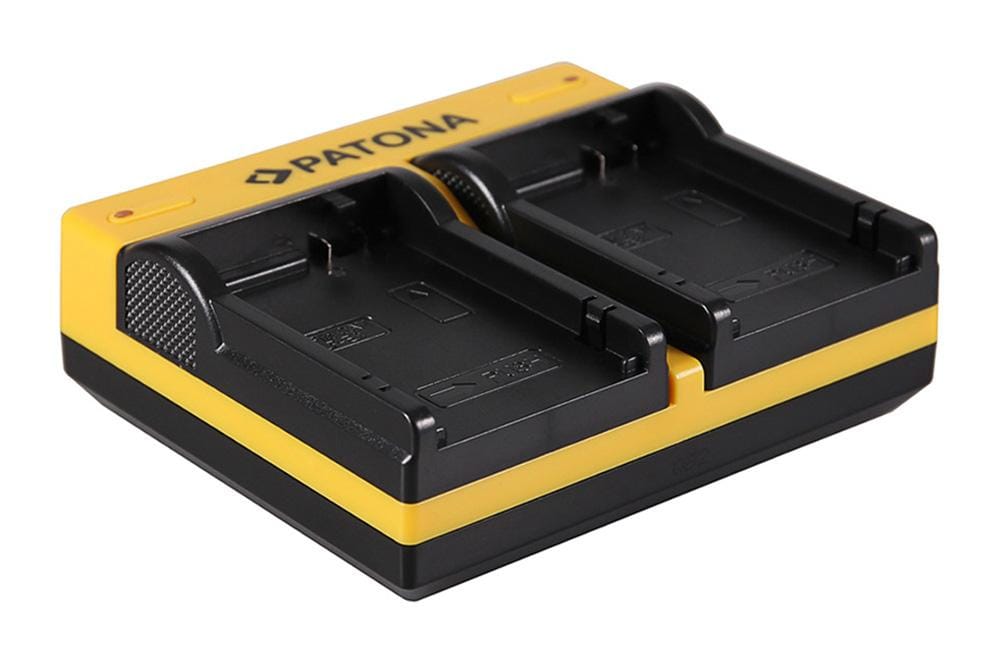 PATONA Dual Ladegerät für Canon LP-E8 EOS 550D 600D 650D 700D inkl. Micro-USB Kabel