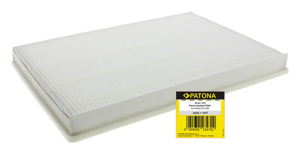 PATONA Filter G4 und G7 für Lüftungsanlage Helios EC200/300 PATONA Filter G4 und G7 für Lüftungsanlage Helios EC200/300