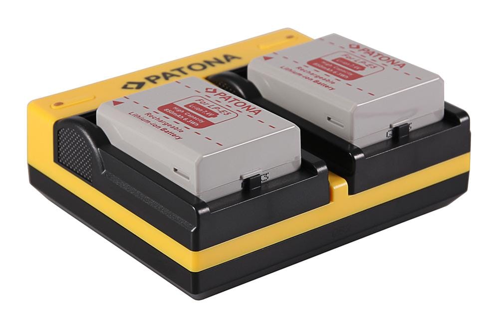 PATONA Dual Ladegerät für Canon LP-E5 EOS 1000D 450D 500D inkl. Micro‑USB Kabel PATONA Dual Ladegerät für Canon LP-E5 EOS 1000D 450D 500D inkl. Micro‑USB Kabel