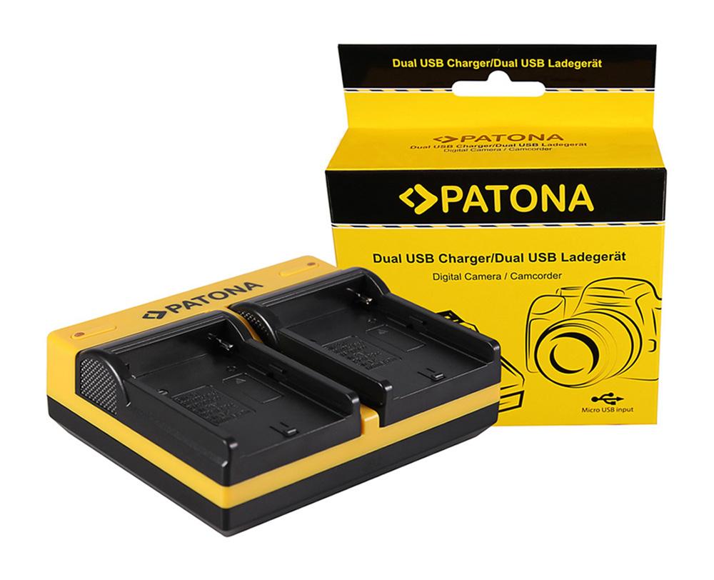 PATONA Dual Ladegerät für Sony NP-FM50 NP-F550 NP-F750 NP-F970 inkl. Micro-USB Kabel PATONA Dual Ladegerät für Sony NP-FM50 NP-F550 NP-F750 NP-F970 inkl. Micro-USB Kabel