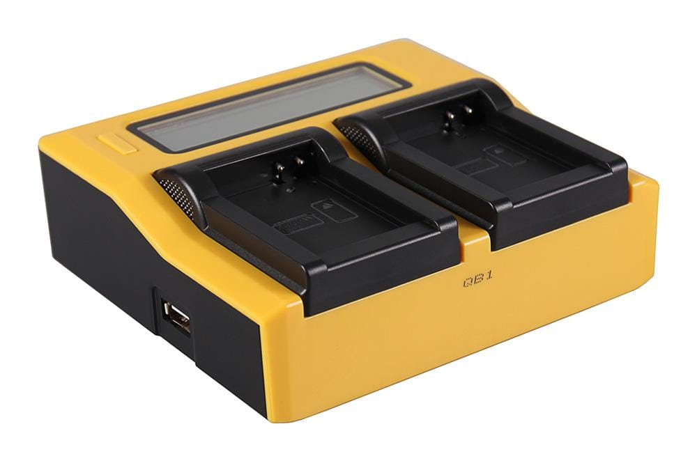 PATONA Dual LCD USB Ladegerät für Canon NB10L NB-10L