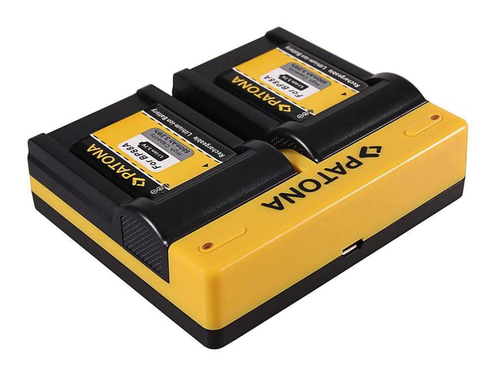PATONA Dual Ladegerät für Samsung BP-88A DV200 DV300 inkl. Micro-USB Kabel PATONA Dual Ladegerät für Samsung BP-88A DV200 DV300 inkl. Micro-USB Kabel