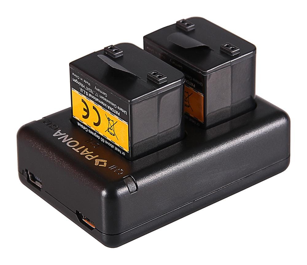 PATONA Dual Schnell-Ladegerät für Garmin Virb XE GMICP902624 inkl. Micro-USB Kabel PATONA Dual Schnell-Ladegerät für Garmin Virb XE GMICP902624 inkl. Micro-USB Kabel