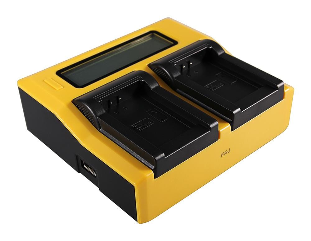 PATONA Dual LCD USB Ladegerät für Oregon ICP103446 Scientific ATC9K