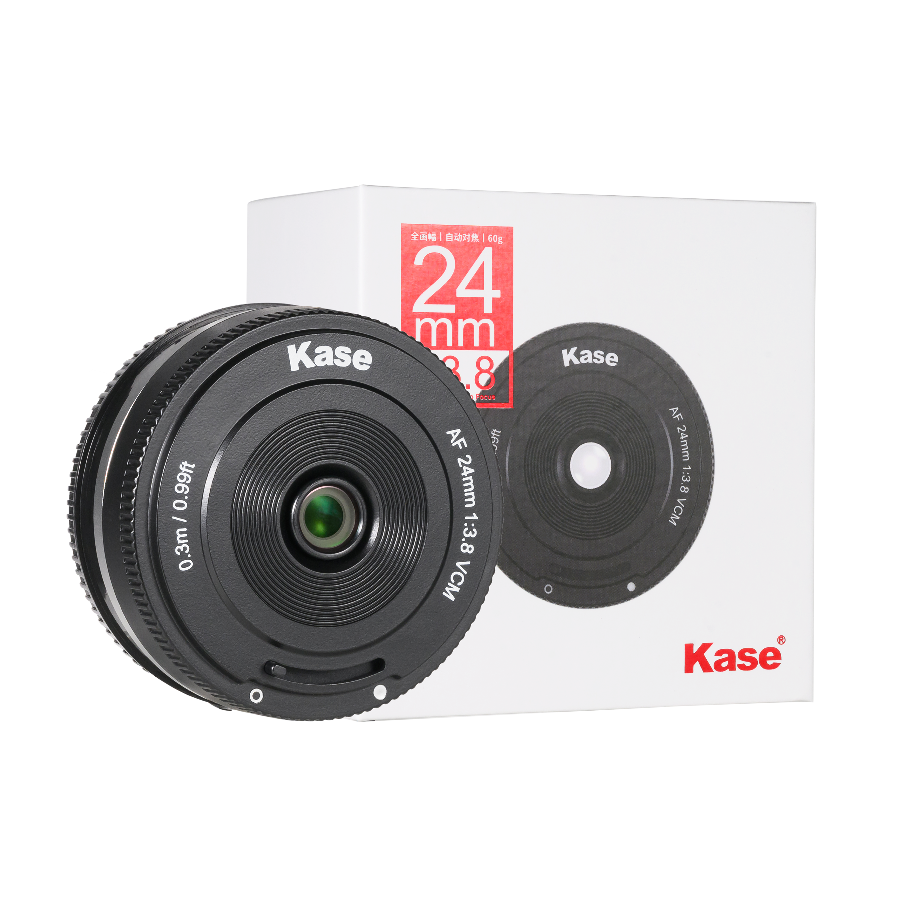 Kase FE 24mm f/3.8 Vollformat Autofokus Pancake Objektiv