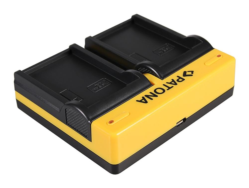 PATONA Dual Ladegerät für Samsung BP-80W SCD385SC SC-D385SC VPD381 VP-D381 VPDX100 inkl. Micro-USB Kabel