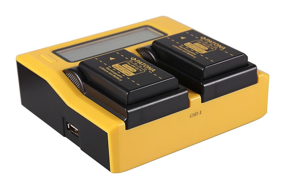 PATONA Dual LCD USB Ladegerät für Nikon ENEL14 EN-EL14