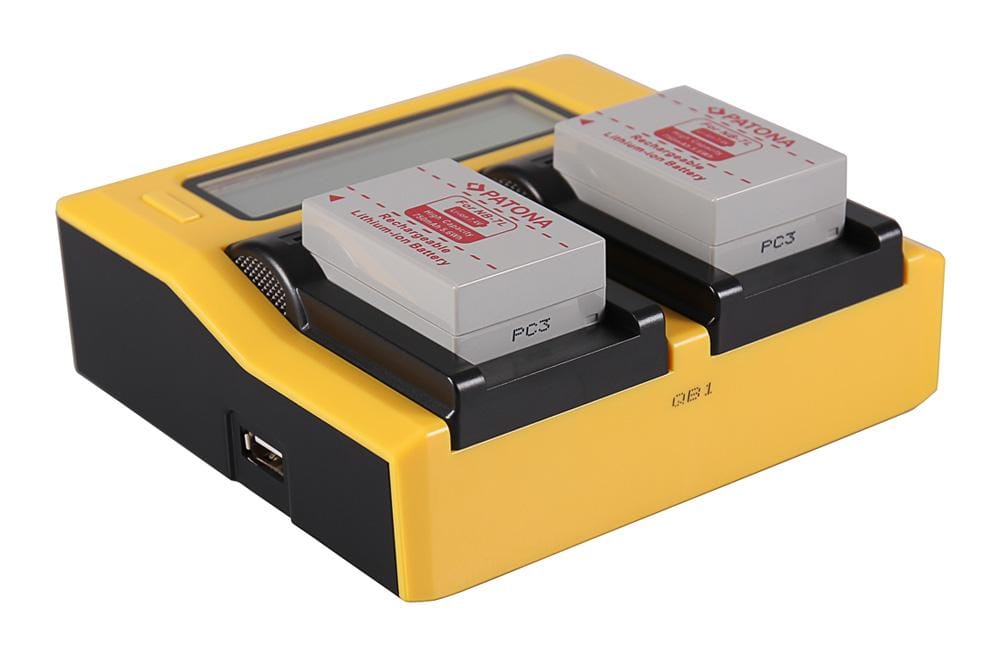 PATONA Dual LCD USB Ladegerät für Canon NB7L NB-7L PATONA Dual LCD USB Ladegerät für Canon NB7L NB-7L