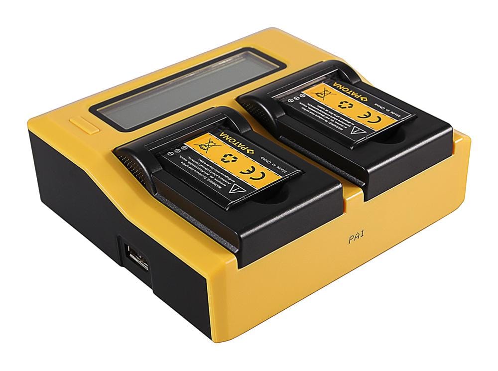 PATONA Dual LCD USB Ladegerät für Panasonic DMW-BCN10 Lumix DMCLF1 DMC-LF1 DMCLF1K DMC-LF1K