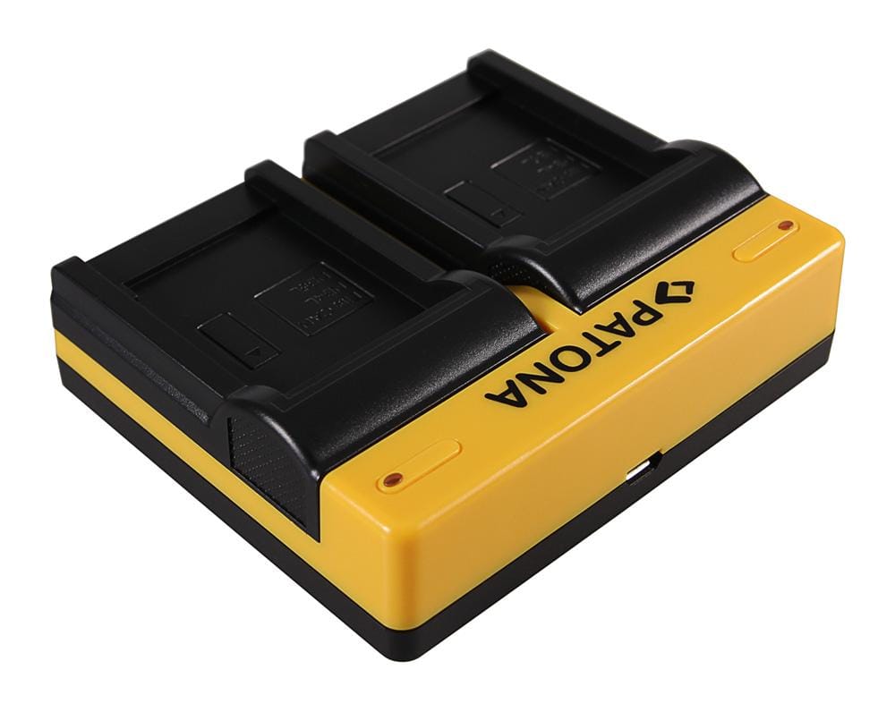 PATONA Dual Ladegerät für Canon NB-4L, Digital Ixus i zoom, i7, 800 IS, 850 IS inkl. Micro-USB Kabel