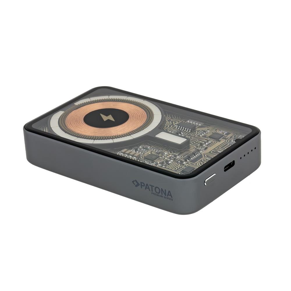 PATONA Premium Powerbank Clear 3.0 PD20W 10.000mAh magnetische kabellose Schnelladung