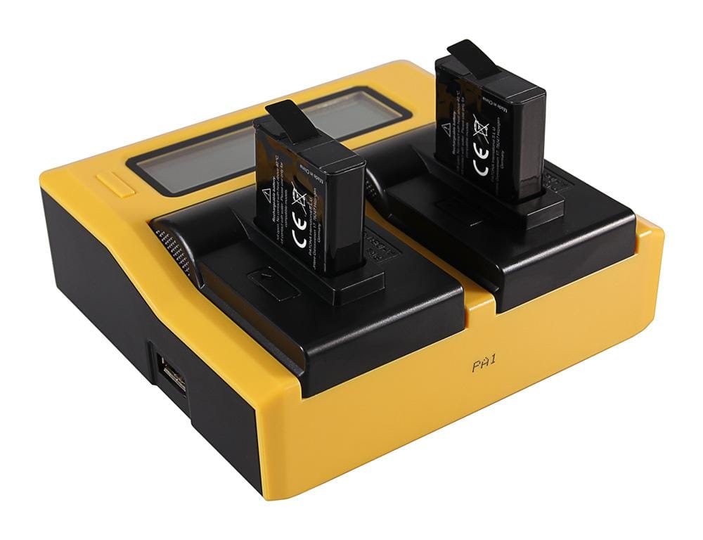 PATONA Dual LCD USB Ladegerät für GoPro Hero 8 AHDBT-801 Hero 7 AHDBT-701 Hero 6 Hero 5 AHDBT-501 PATONA Dual LCD USB Ladegerät für GoPro Hero 8 AHDBT-801 Hero 7 AHDBT-701 Hero 6 Hero 5 AHDBT-501