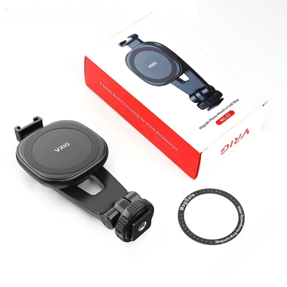 Magnetische Smartphone Stativhalterung mit Magsafe und Blitzschuh Magnetische Smartphone Stativhalterung mit Magsafe und Blitzschuh