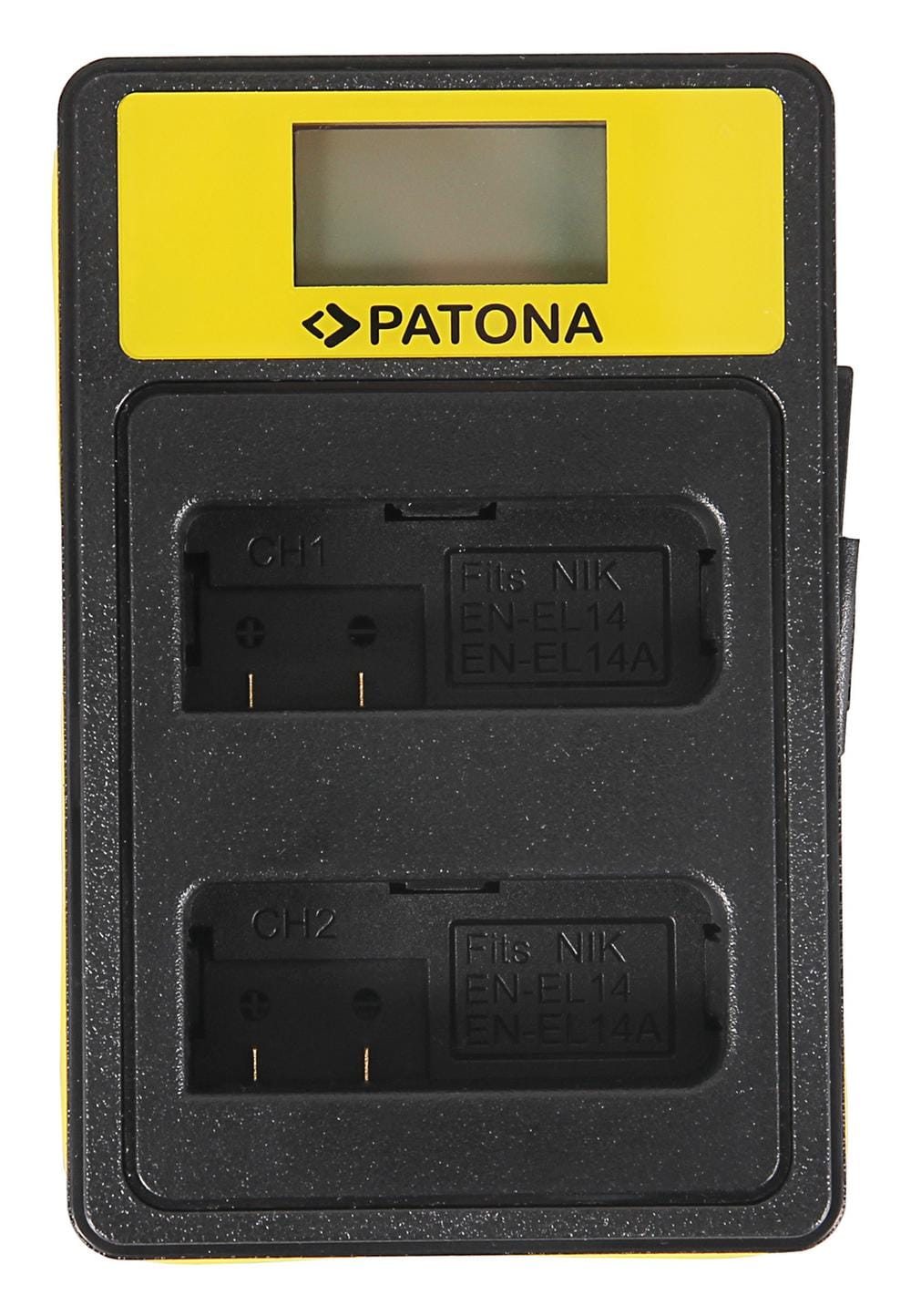PATONA Smart Dual LCD USB Ladegerät für Nikon EN-EL14 ENEL14 D3100 D3200 D5100 D5200 D5300 P7000 P7700 P7800