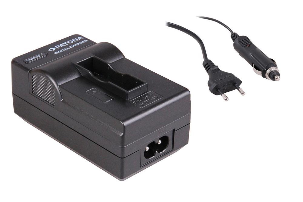 PATONA 2in1 Ladegerät für GoPro Hero4 AHDBT-401 Black Silver Music Surf