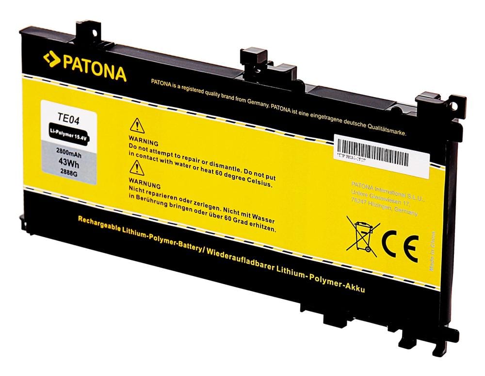 PATONA Akku für HP TPN-Q173 TE04XL TE04 HSTNN-DB7T 905175-2C1 905175-271 905277-855 844203-855