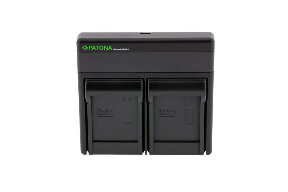 PATONA Premium Dual PD Ladegerät für Samsung SLB-07A inkl. USB‑C Input/Output