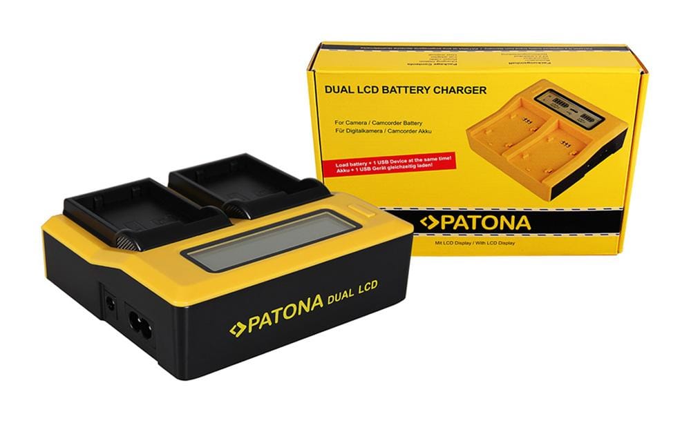 PATONA Dual LCD USB Ladegerät für Nikon ENEL15 EN-EL15 PATONA Dual LCD USB Ladegerät für Nikon ENEL15 EN-EL15