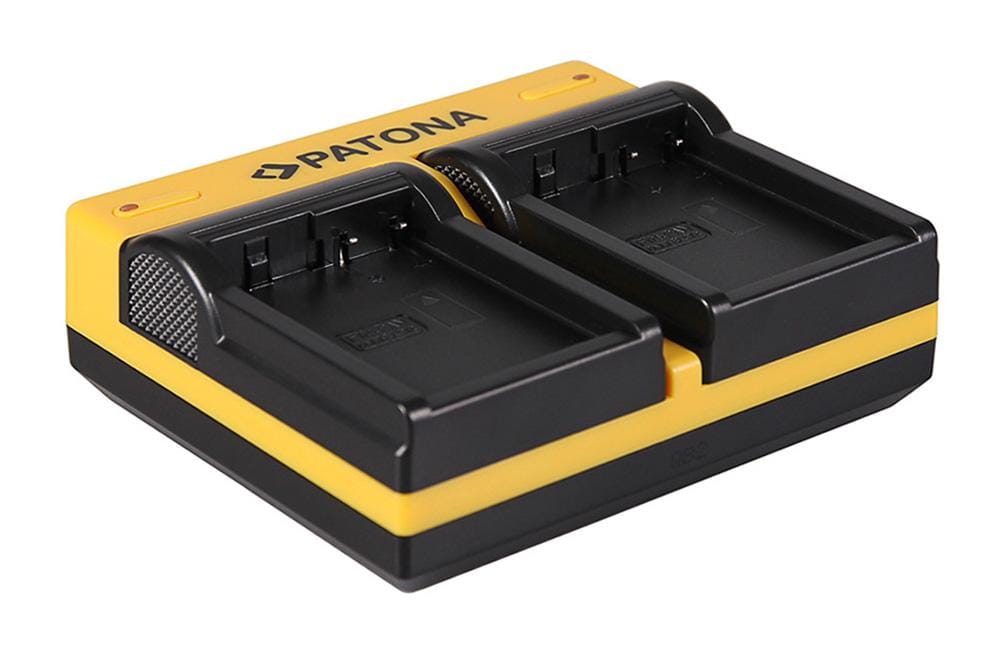 PATONA Dual Ladegerät für Leica Panasonic DMW-BLC12PP V-Lux 4 Panasonic DMW-BLC12PP inkl. Micro-USB Kabel