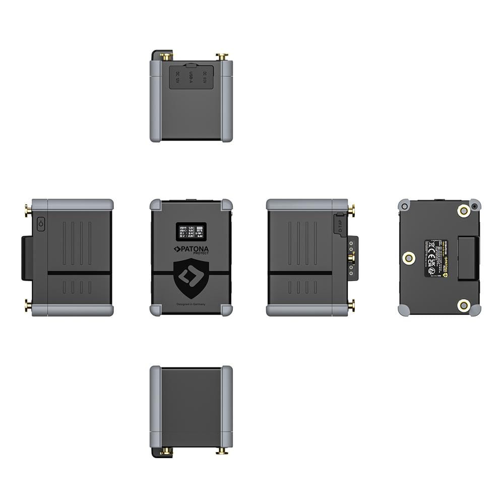 PATONA PROTECT Gold Mount Akku G150 PD100 148Wh USB‑C USB‑A D‑Tap 2x DC‑out PATONA PROTECT Gold Mount Akku G150 PD100 148Wh USB‑C USB‑A D‑Tap 2x DC‑out