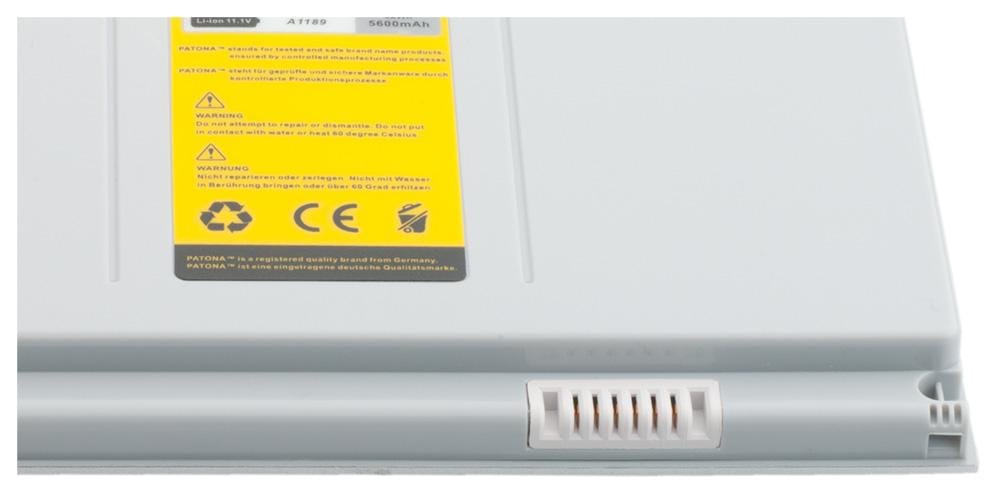 PATONA Akku für Apple MacBook Pro 15 Zoll MA464CH/A MA600J/A MA610