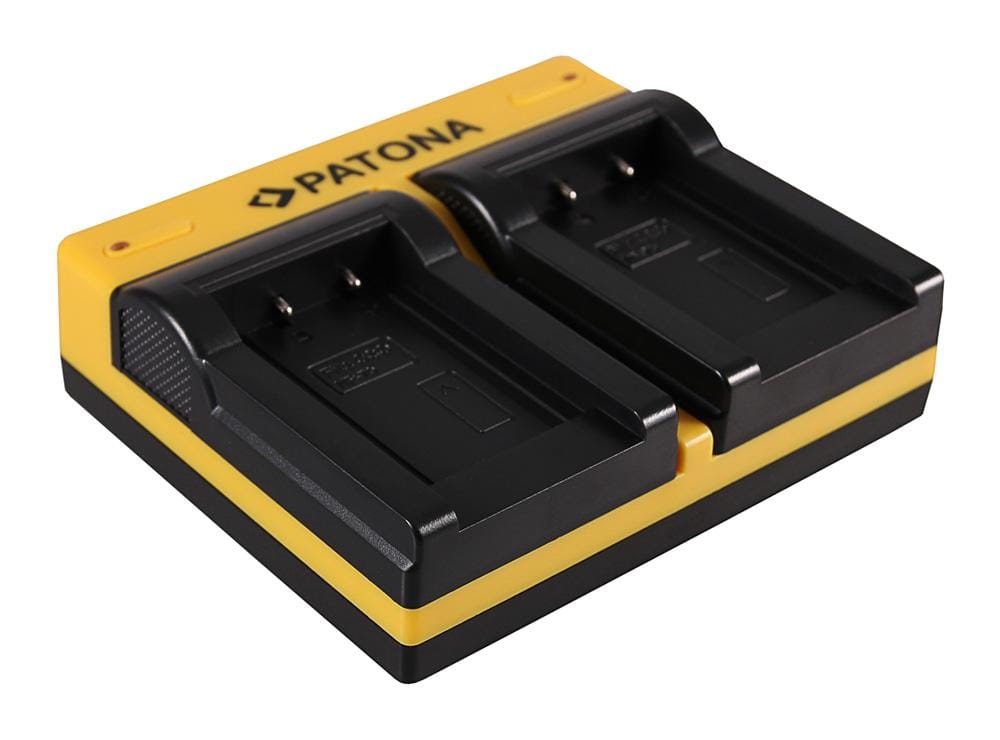 PATONA Dual Ladegerät für Casio NP-70 Exilim EXZ150 EX-Z150 EXZ155 EX-Z155 EXZ250 EX-Z250 inkl. Micro-USB Kabel