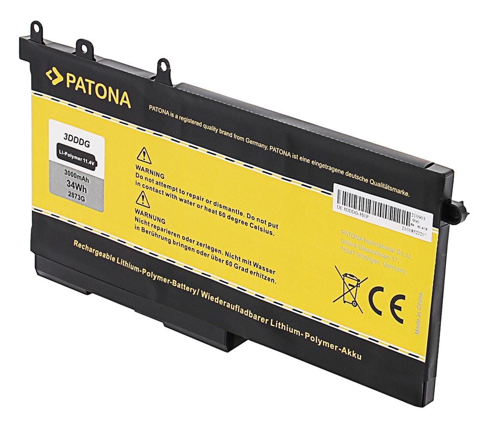 PATONA Akku 11,4 V für Dell GJKNX 3DDDG E5280 E5480 E5580 M3520 M3530 PATONA Akku 11,4 V für Dell GJKNX 3DDDG E5280 E5480 E5580 M3520 M3530