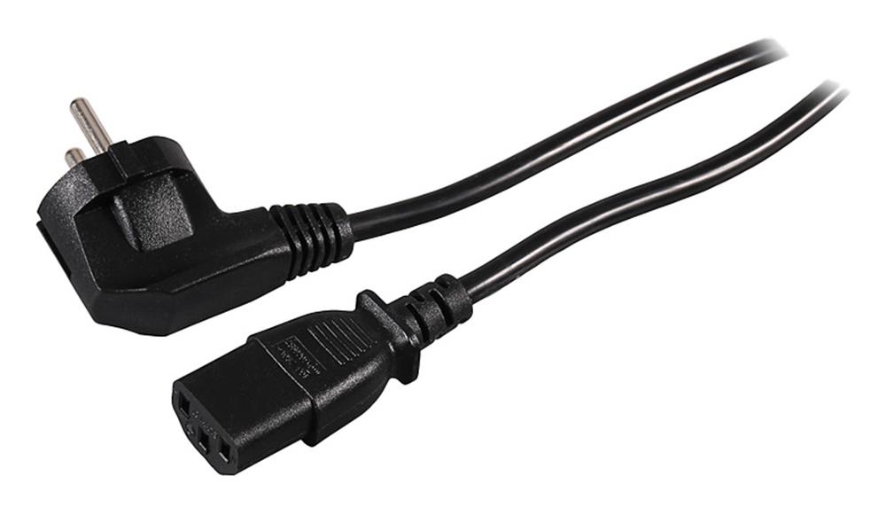 PATONA Schuko‑Kaltgerätestecker C13 IEC‑Stecker 60227‑5 5,0 m für Geräte mit IEC‑C13 Anschluss